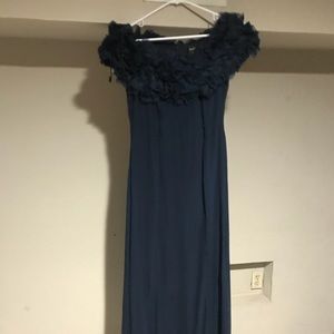 Tadashi Shoji Navy Blue Evening Gown